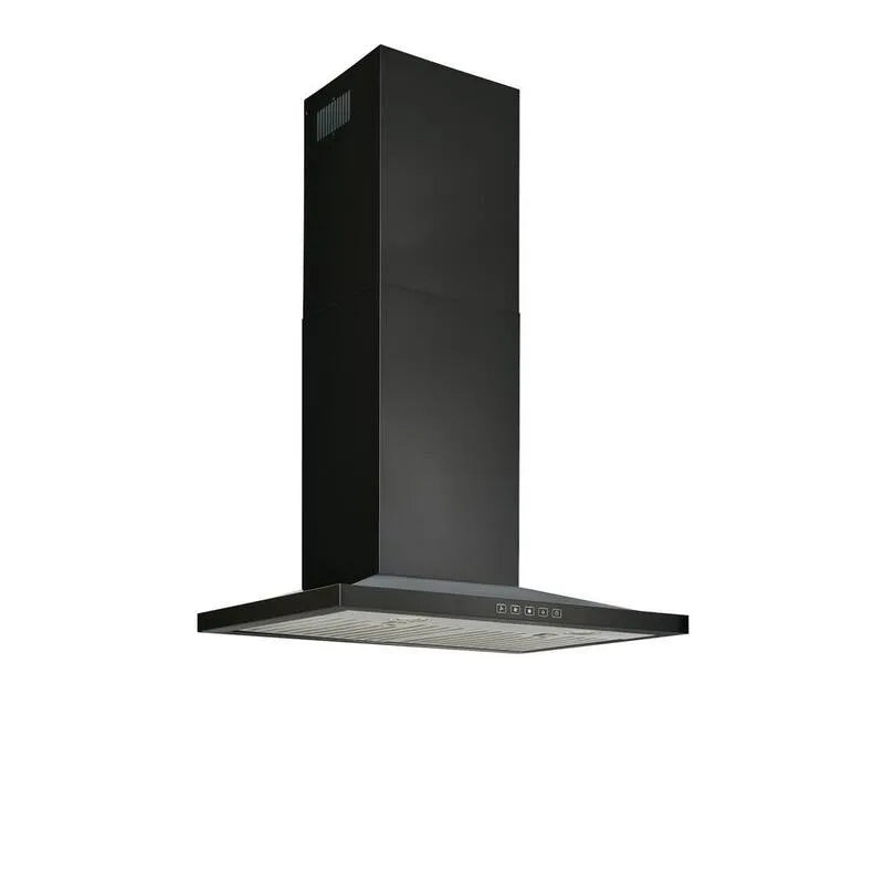 Dunstabzugshaube, 30 Inch, Edelstahl, Wandbewegbar, 450 Max CFM, Wandmontage, Low Profile, Pyramidenkamin, Schwarz