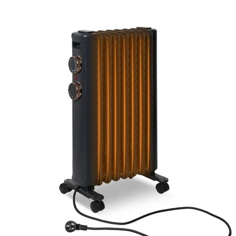Raumheizung 1500-Watt, kompaktes tragbares Design, Wärmefunktion, Matte Schwarz