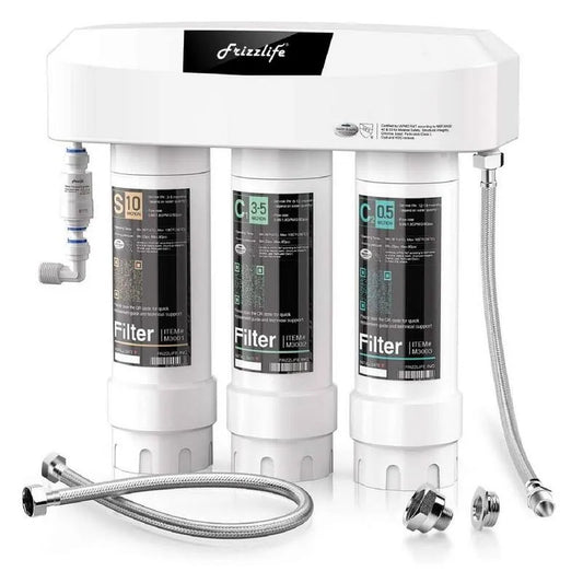 Sink Wasserfiltersystem Tiefenfiltrationssenke NSF / ANSI 42 Zertifiziertes Element Drehen und Schleusendesign