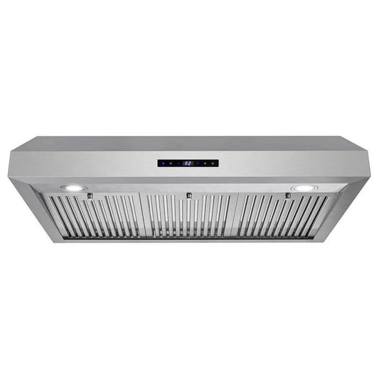 Dunstabzugshaube, 380 CFM, 36 in., Edelstahl, LED-Leuchten, Touch Controls, Unter Schrank
