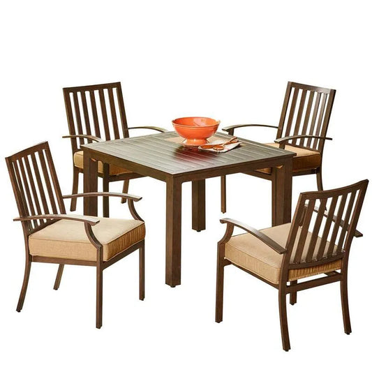 Teil Metal Stationary Garten Dining Set 5 Teile, Bridgeport