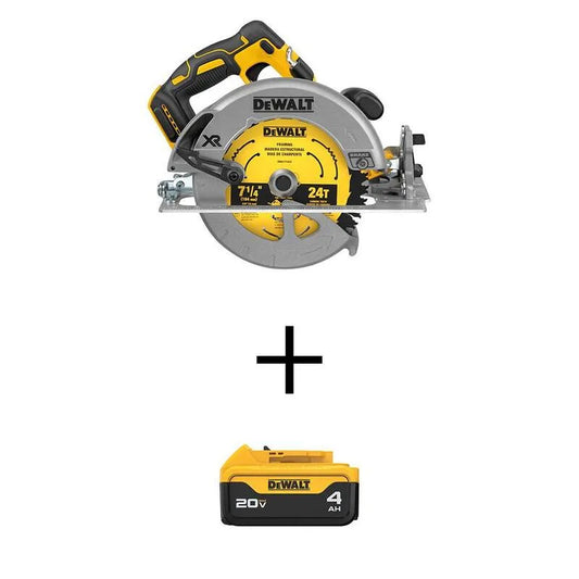 DEWALT 4. 0Ah, kabellos Design, 20V, 7-1/4 in., Kreissäge und, Bürstenlos, 4.0Ah