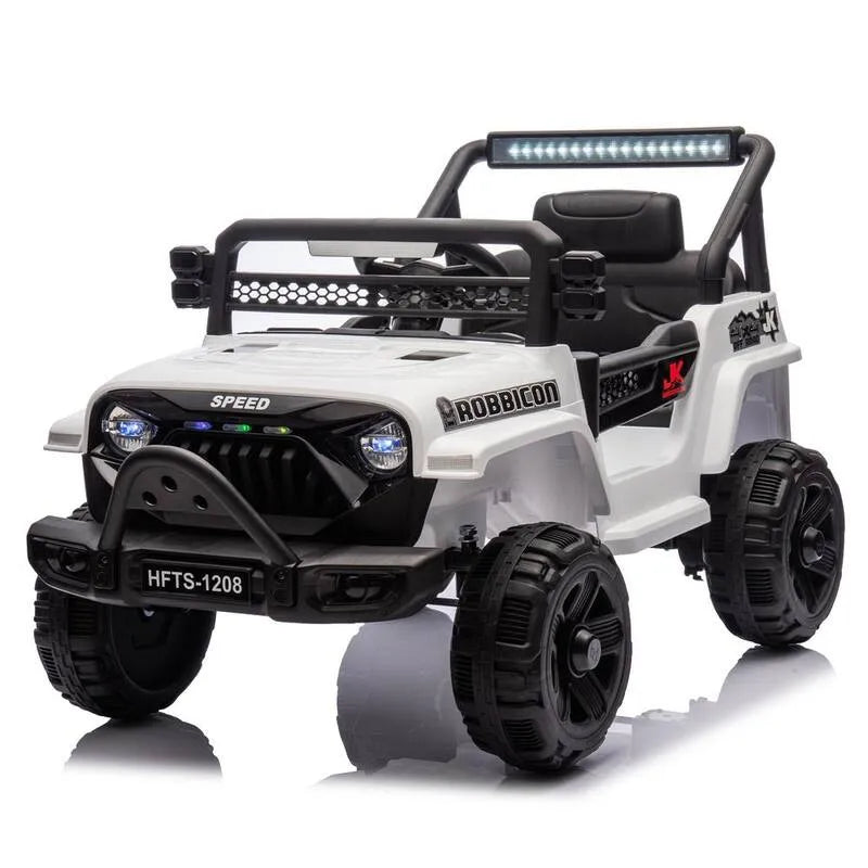 4-Wheel 12-Volt Weiß Kids fahren auf Elektro-LKW mit Elternkontrolle, Frühbildungsfunktion, 4-Rad-Aufhängung
