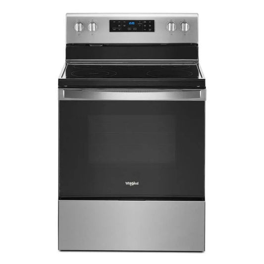 Whirlpool Electric Herd, Edelstahl, 30 in., 5. 3 cu ft, 5 Burner, 5.3 cu. ft