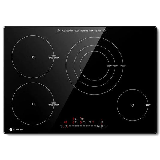 4-Elements Induktionskochtop 4-Elemente, 30 in., Keramiktechnik, Schwarz