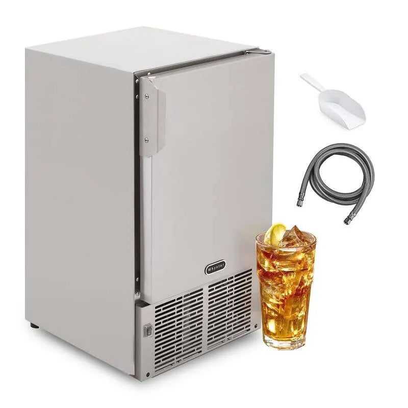 Whynter, 14 in. 23 lbs Built-In Eiswürfelbereiter Crescent-förmiges Eis in Edelstahl, Gegenüber Eiswürfelbereiter