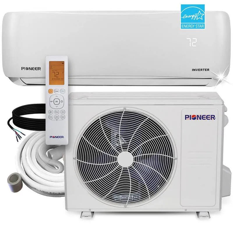 Pioneer Pionier SEER2 kanalloses Mini-Split-System, ENERGY STAR Certified, 2 Tonnen, 21 SEER2, 24000 BTU, 230V, 24,000 BTU