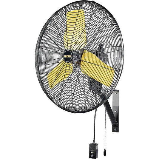 IP44, 24 in., Innenbereich, Garten, Wand-Mountable, 24 in. Oszillierende Hochgeschwindigkeit Innenbereich / Garten Yellow Wall Mount Ventilator mit IP44 Gehäuse Motor