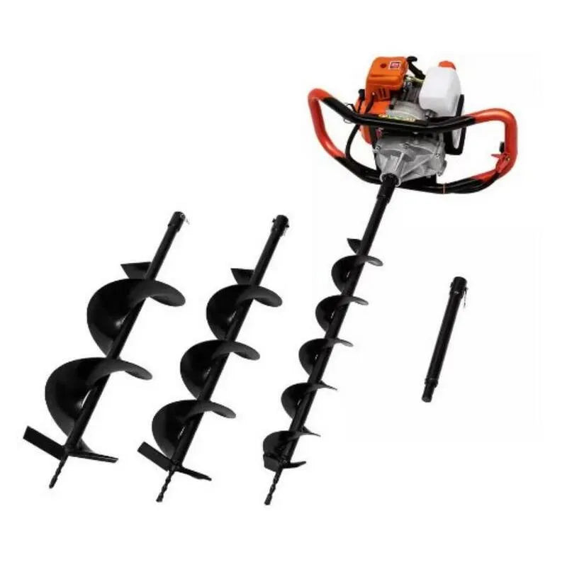 2-Stroke 2-Takt, 4 in., 6 in., 8 in., Bits Auger, 44in Länge 63 cc Benzinmotor Post Hole Digger mit 4 in. /6 in. /8 in. Bits Auger, 44in