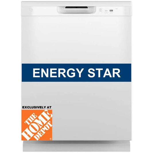 GE GEschirrspüler, 24 in., ENERGY STAR, ENERGY STAR Certified, Weiß