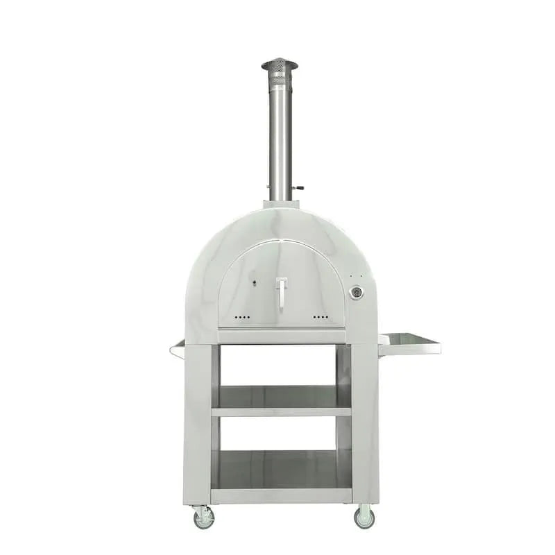 Tragbares Holz Befeuerte Garten-Pizzaofen, Edelstahl, kompaktes tragbares Design