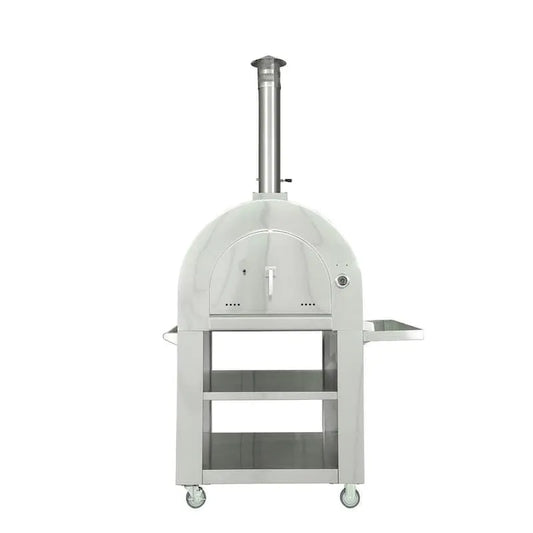 Tragbares Holz Befeuerte Garten-Pizzaofen, Edelstahl, kompaktes tragbares Design