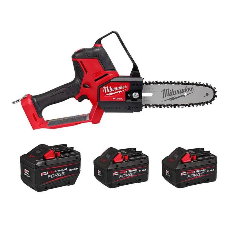 Milwaukee FUEL 18V M18, 8 in., M18 FORGE 8. 0 Ah Batterie, M18 FORGE 12. 0 Ah Batterie, HATCHET-Säge, bürstenlos, 12.0 Ah, 8.0 Ah