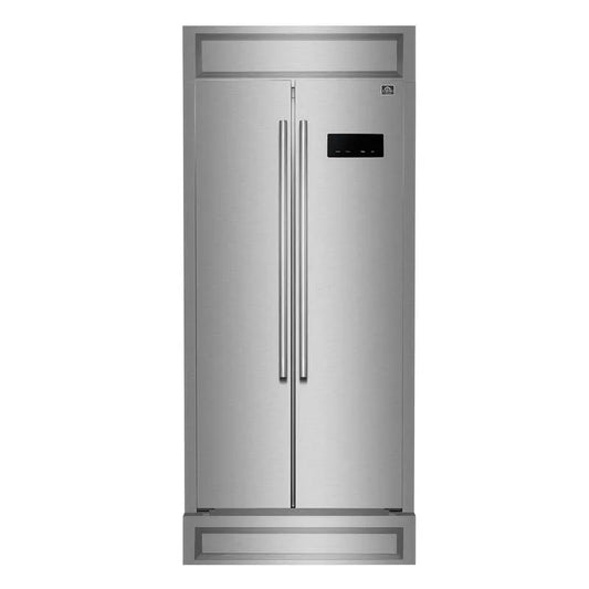Kühlschrank, Edelstahl, 33 in., 15. 6 cu ft, 37 in., Modern Decorative Grill, 15.6 cu. ft