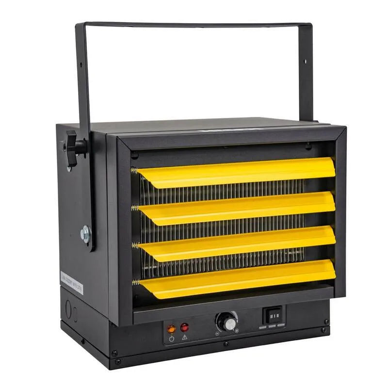 Raumheizung 5000-Watt, 3 Wärmeeinstellsteuerung, ideal für Garage, einstellbare Wärmeeinstellungen, Schwarz