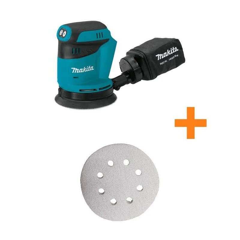 Makita 120-Grit, kabellos Design, 18V, 5 in., 120-Grit Round Abrasive Disc, Werkzeug-Only, Random Orbit Sander