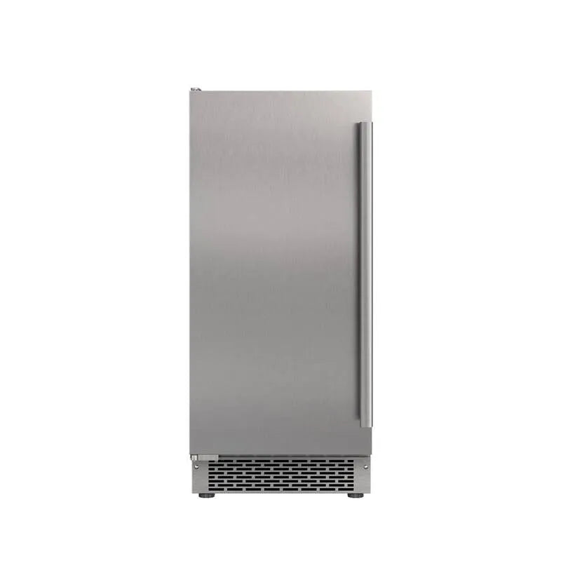 in Edelstahl, 15 in. 26 lb. Freestanding Eiswürfelbereiter