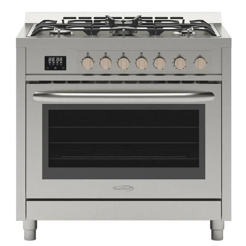 Gas Herd, Edelstahl, 36 in., 5 Burner, Gas Kochgerät mit Brennerkonfiguration