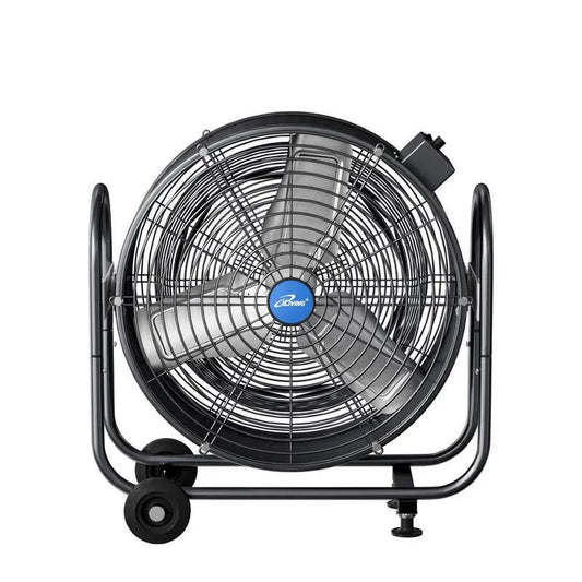 iLIVING, BLDC Luftzirkulator Hochgeschwindigkeitsbodenventilator, 115-Volt, Grau, Industrielle Ventilatoren, 24 in