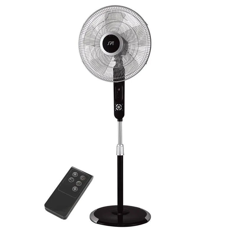 57 in., Touch Controls, Oszillierendes Sockelventilator mit Touch-Stop-Sensor, einstellbare Höhe