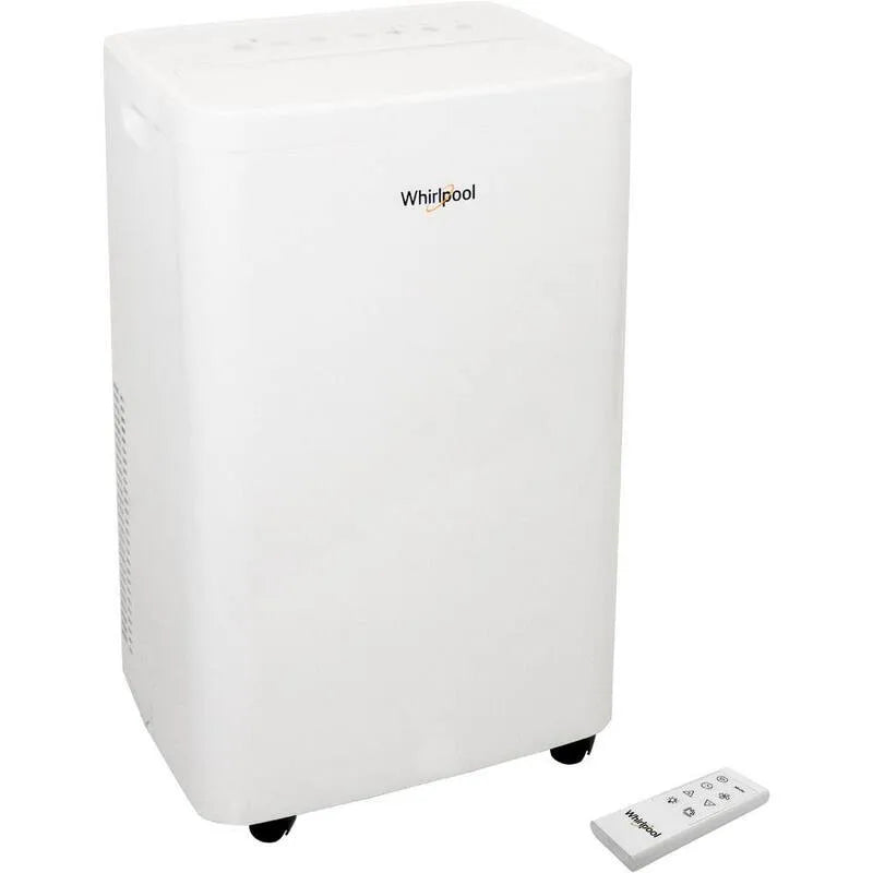 Whirlpool 14000 BTU tragbare Klimaanlage, kompaktes tragbares Design, 115V, AC für Räume bis 700 qm, weiß, 14,000 BTU