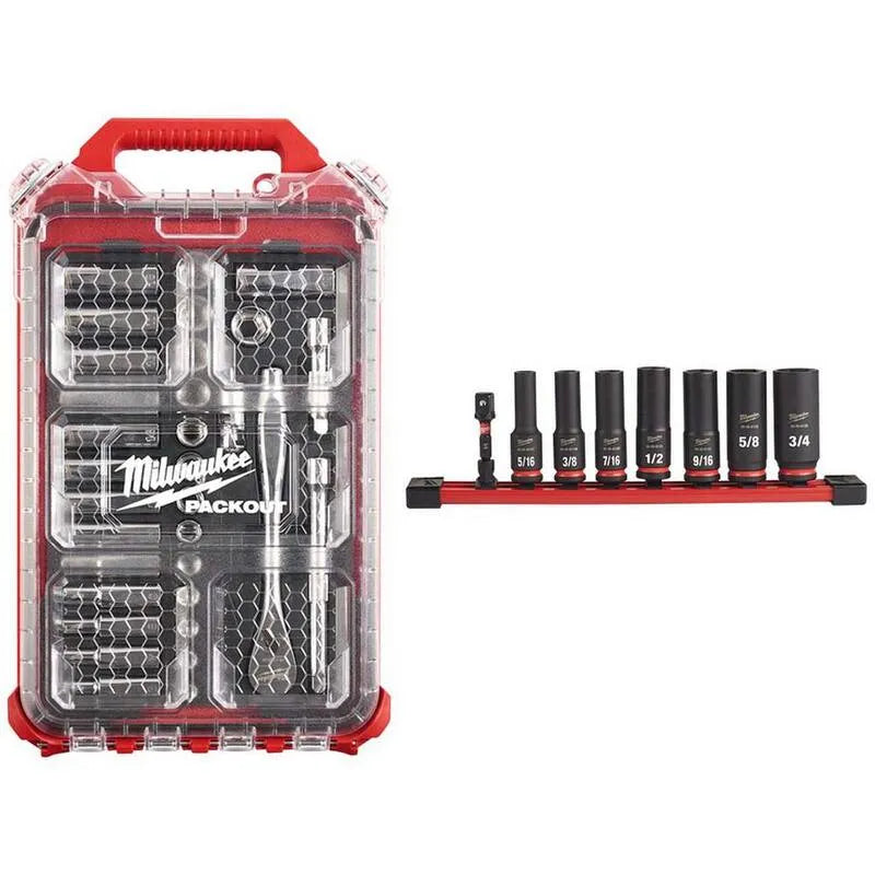 40 Teile Milwaukee 40-Stück metrische Ratsche und Socket Mechanik Werkzeug, 3/8 in.