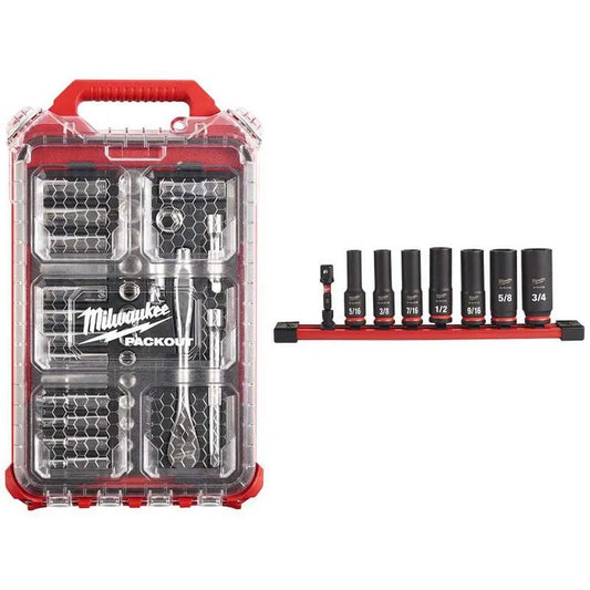 40 Teile Milwaukee 40-Stück metrische Ratsche und Socket Mechanik Werkzeug, 3/8 in.