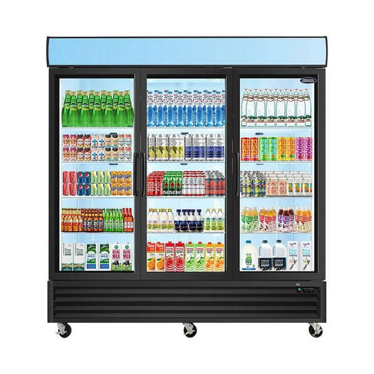 Kühlschrank, 80, 7 in., 70 cu ft, Commercial-Grade Design, Schwarz, 80.7 in