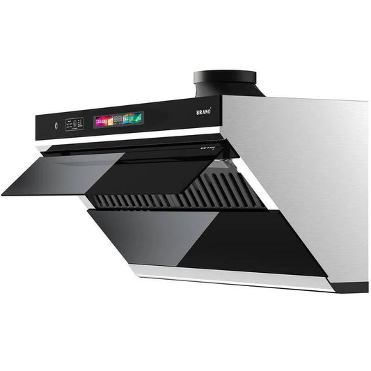 Dunstabzugshaube, 900 CFM, 30 in., LED-Licht, Touch-Controls, Edelstahl, Unterschrank, Stimme / Geste / Touch Steuerung