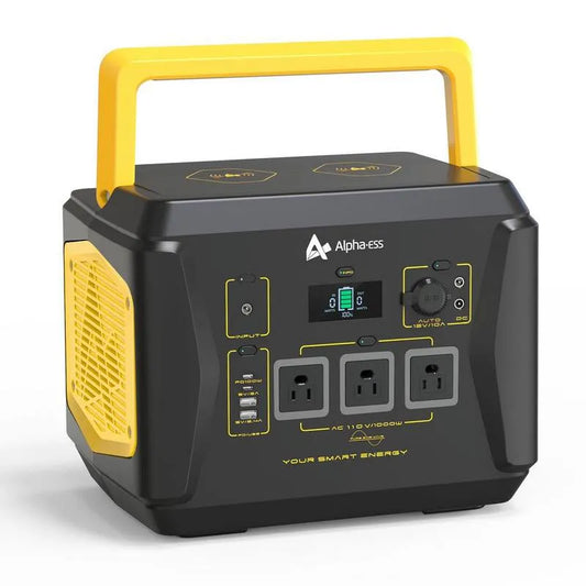 1000-Watt, 2000W, kompaktes tragbares Design, Continuous/2000W Peak Output Push-Taste Start tragbare Powerstation AP1000 für Innen, Außen