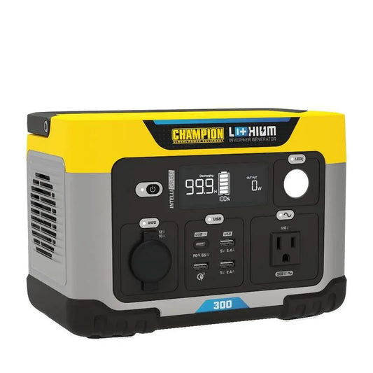 Champion Power Equipment 285-Wh, kompaktes tragbares Design, Kraftwerk 600/300-Watt tragbarer Lithium-Ionen-Batterie-Solargenerator