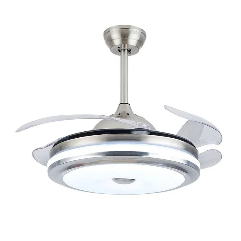 Deckenventilator, 42 in., Innen, mit Fernbedienung, Silber, ferngesteuerte Luftzirkulation, Deckenventilatoren mit Beleuchtung