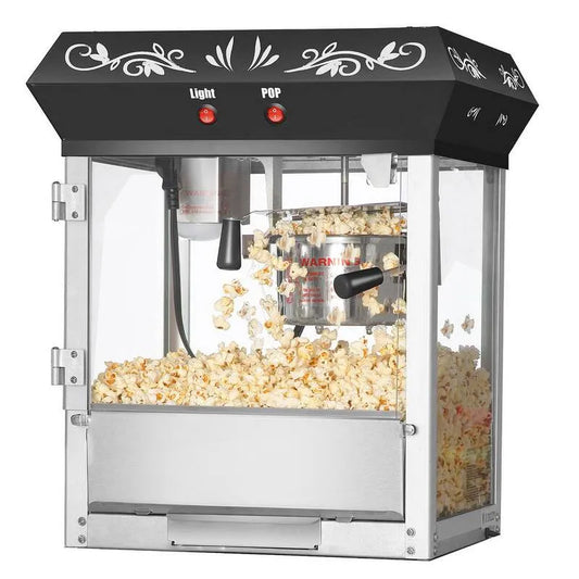 Schwarz Foundation Auftisch Popcorn Machine, Popcorn Popper und 12 All-In-One Popcorn Packs, 1, 25 Gal, 4 oz, 1.25 gal