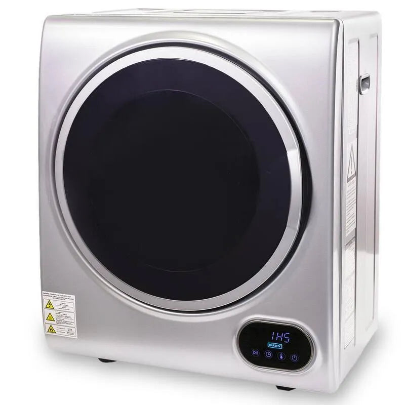 Kleidung Trockner mit 3, 1, 85 cu. ft, Edelstahl, Timer, kompakte, tragbare Bauweise, Silber, 1.85 cu. ft