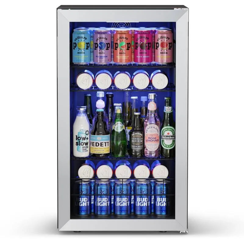 Kühlschrank 140 Dosen, 18, 8 in, Edelstahl, 18.8 in
