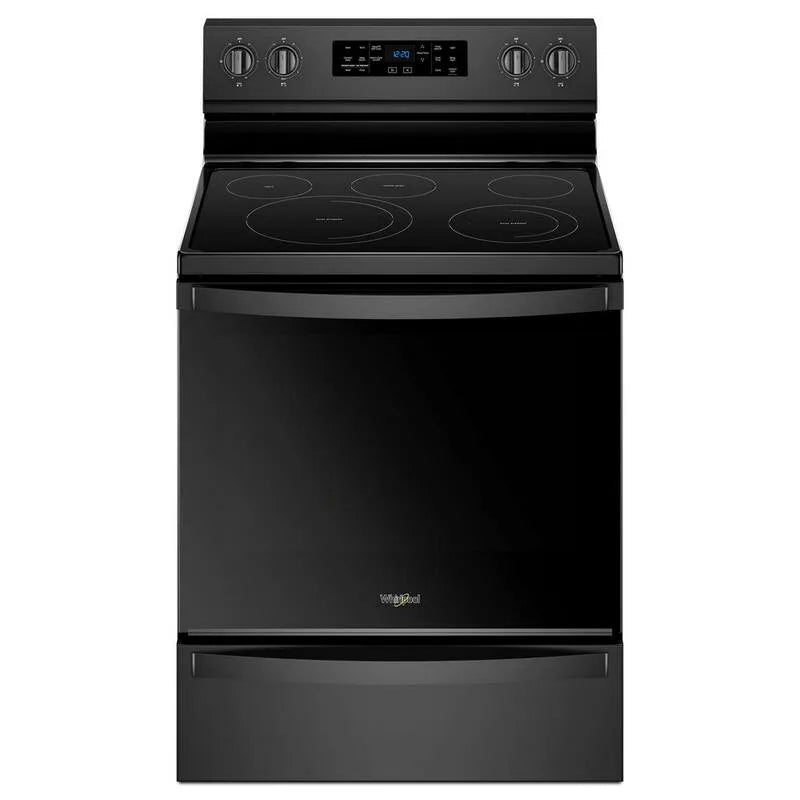 Whirlpool Electric Herd, 6, 4 cu. ft, 5 Burner, Schwarz, 6.4 cu. ft, Einzelofen-Elektrische Herde