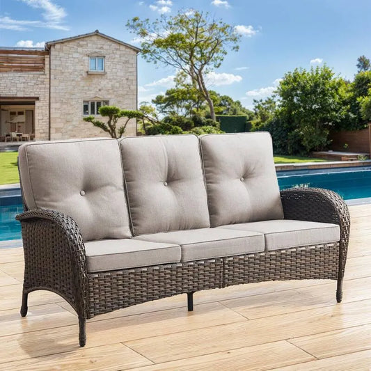 Sofa, Garten, Brown, Beige, Wohnzimmer Sitzen, Garten-Sofas