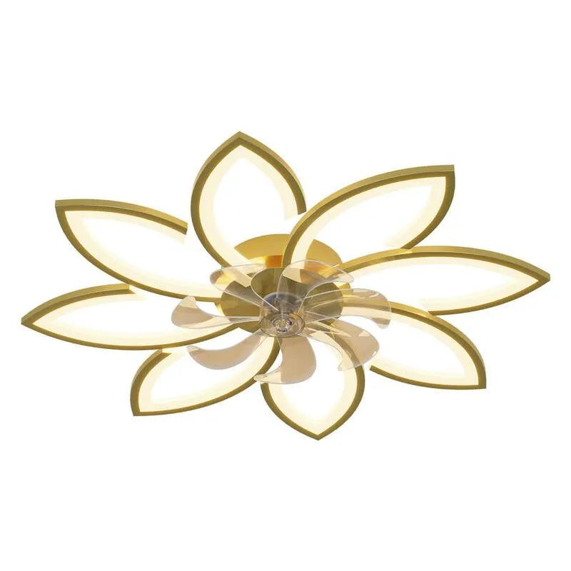 Deckenventilator, Fernbedienung, 35 in., DC Motor, Innenbereich, Gold