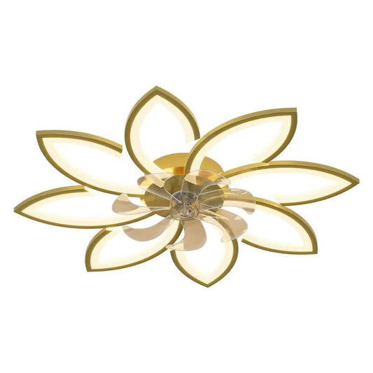 Deckenventilator, Fernbedienung, 35 in., DC Motor, Innenbereich, Gold
