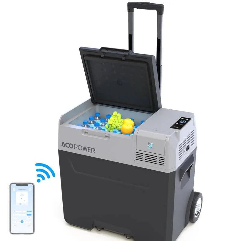 52 qt, Car Portable Kühler mit Rädern, kompakte, tragbare Bauweise