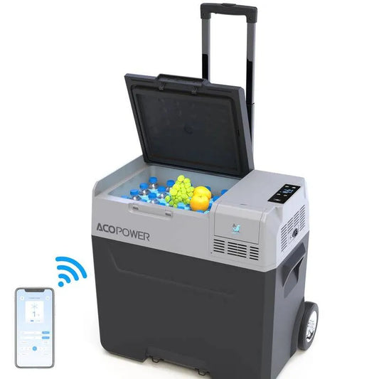 52 qt, Car Portable Kühler mit Rädern, kompakte, tragbare Bauweise
