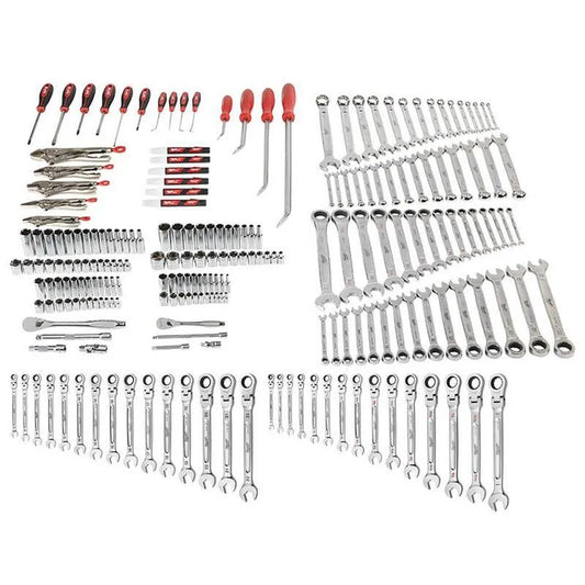 221 Teile Milwaukee 144, 221-Stück, Mechanik-Werkzeug-Set mit SAE und metrischen Flex-Head Ratcheting Kombinationsschlüsseln