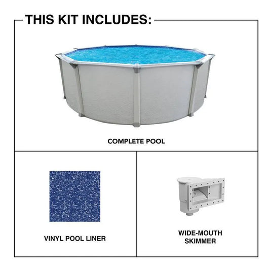 Huntington 15 ft, D Above Ground Set mit Hartwandpool, 54 in.