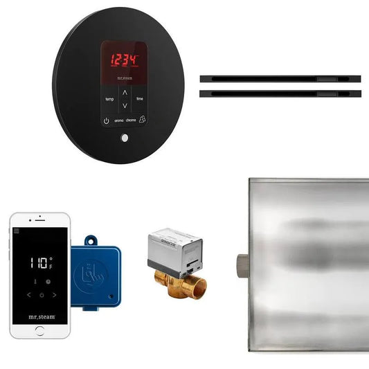 Max Linear Dampfgenerator Steuerung Kit, Butler, Matte Schwarz, Mattschwarz, Dampfduschgeneratoren