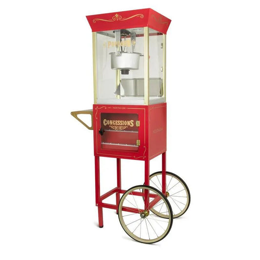 Concession Popcorn Machine, 10 oz, NKPCONCRT10RD, Red
