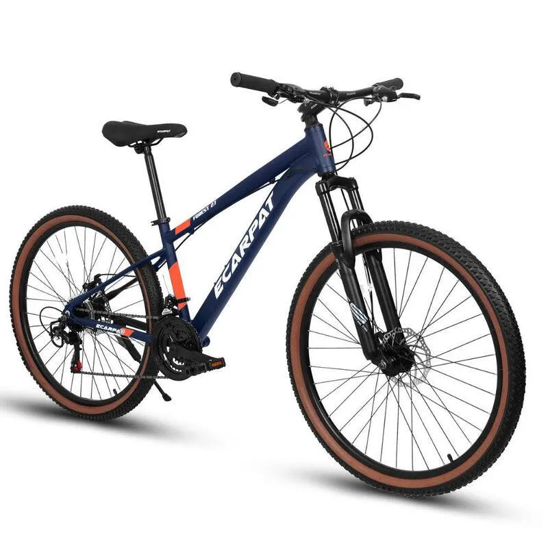 21-Stufen 21-Gang, 27 in. Wheel Unisex Mountain Bike Shimano Drivetrain DualDisc Bremsauslöser Transmission Aluminium Frame, 27 in.