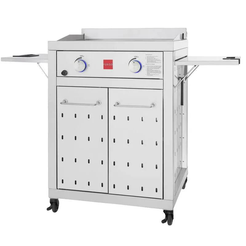2-Burner, Premium 2-Burner Erdgas Grillplatte in 304 Edelstahl
