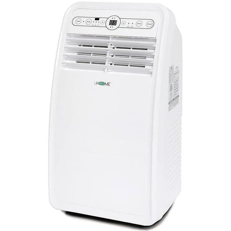 Klimaanlage, kompaktes tragbares Design, 4350 BTU, 55dB, mit Luftentfeuchter mit Fernbedienung in Weiß, 200 Sq. Ft, 4,350 BTU