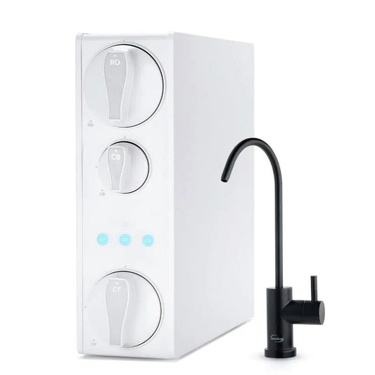 GPD Tankless Reverse Osmose System, reduziert PFAS, Öl gerieben Schwarzer Wasserhahn, NSF-zertifiziert, Reverse Osmose Systeme