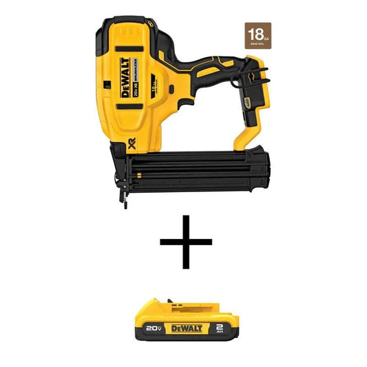 DEWALT 18-Gauge, 20V, kabellos Design, kompakte, tragbare Bauweise, 2. 0Ah, Batterie, 2.0Ah